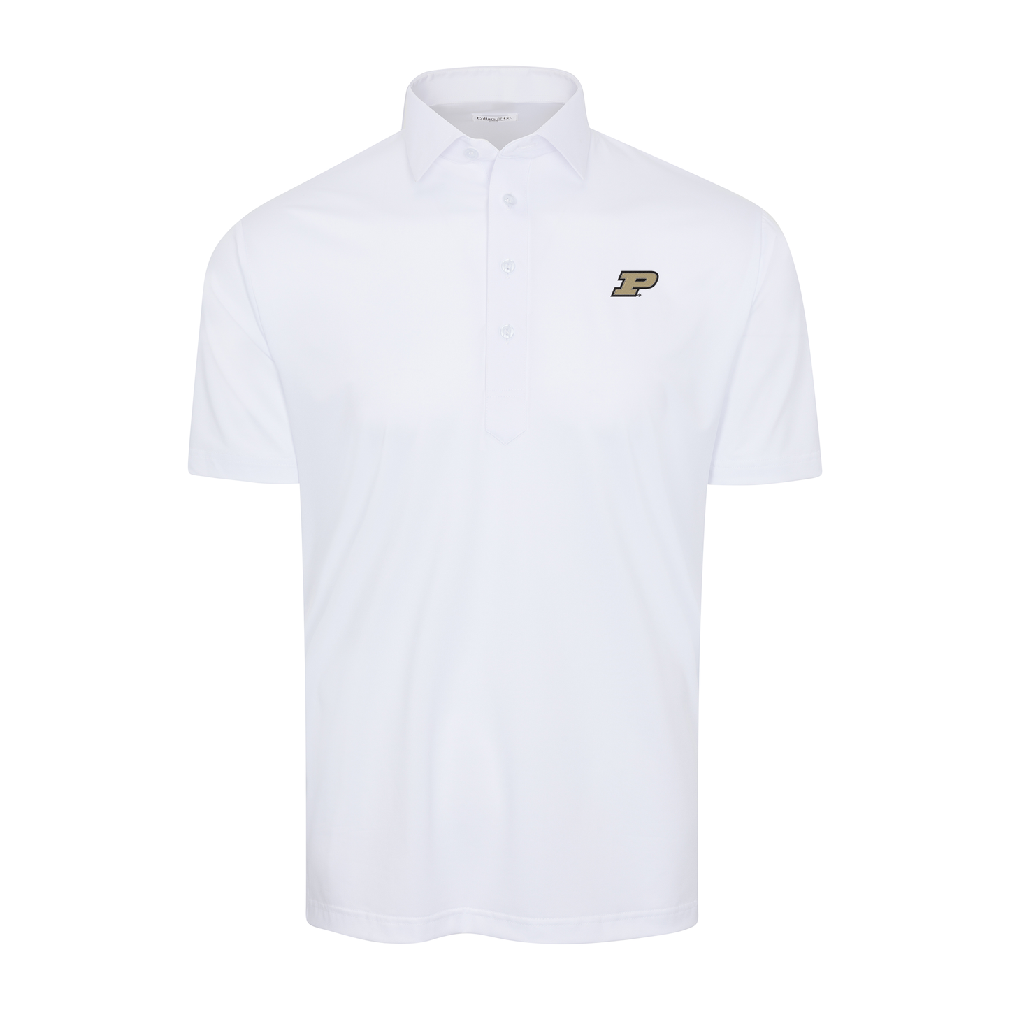 Purdue Semi-Spread Collar Polo White
