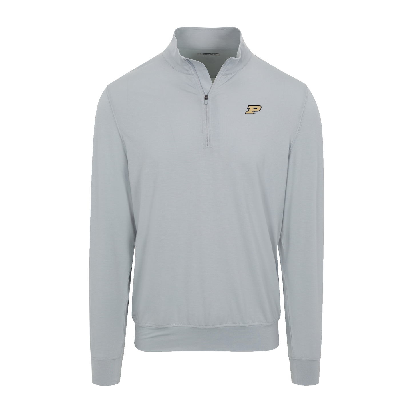 Purdue Velocity Performance Quarter Zip Light Grey